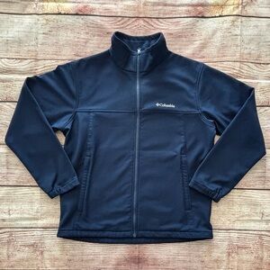 Columbia • Men's Softshell Zip-Up Jacket, Collegiate Navy - Size Large